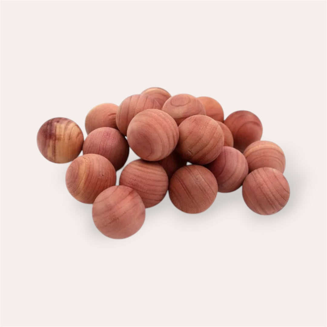 Billes en cèdre rouge