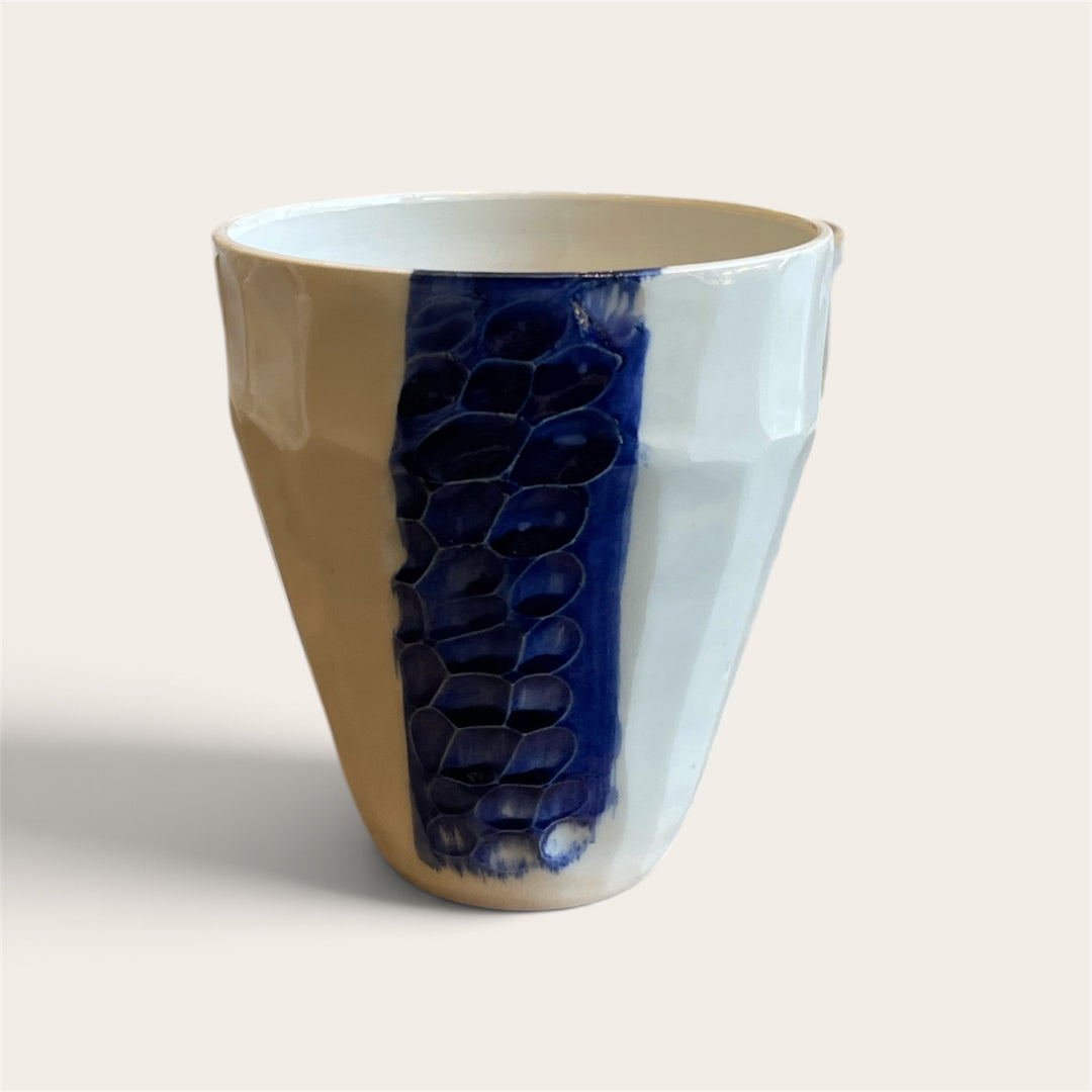Verre porcelaine - Bleu