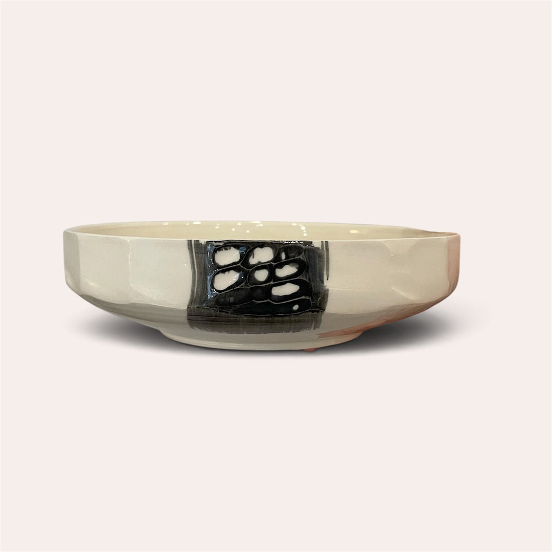 Assiette creuse porcelaine - Noir