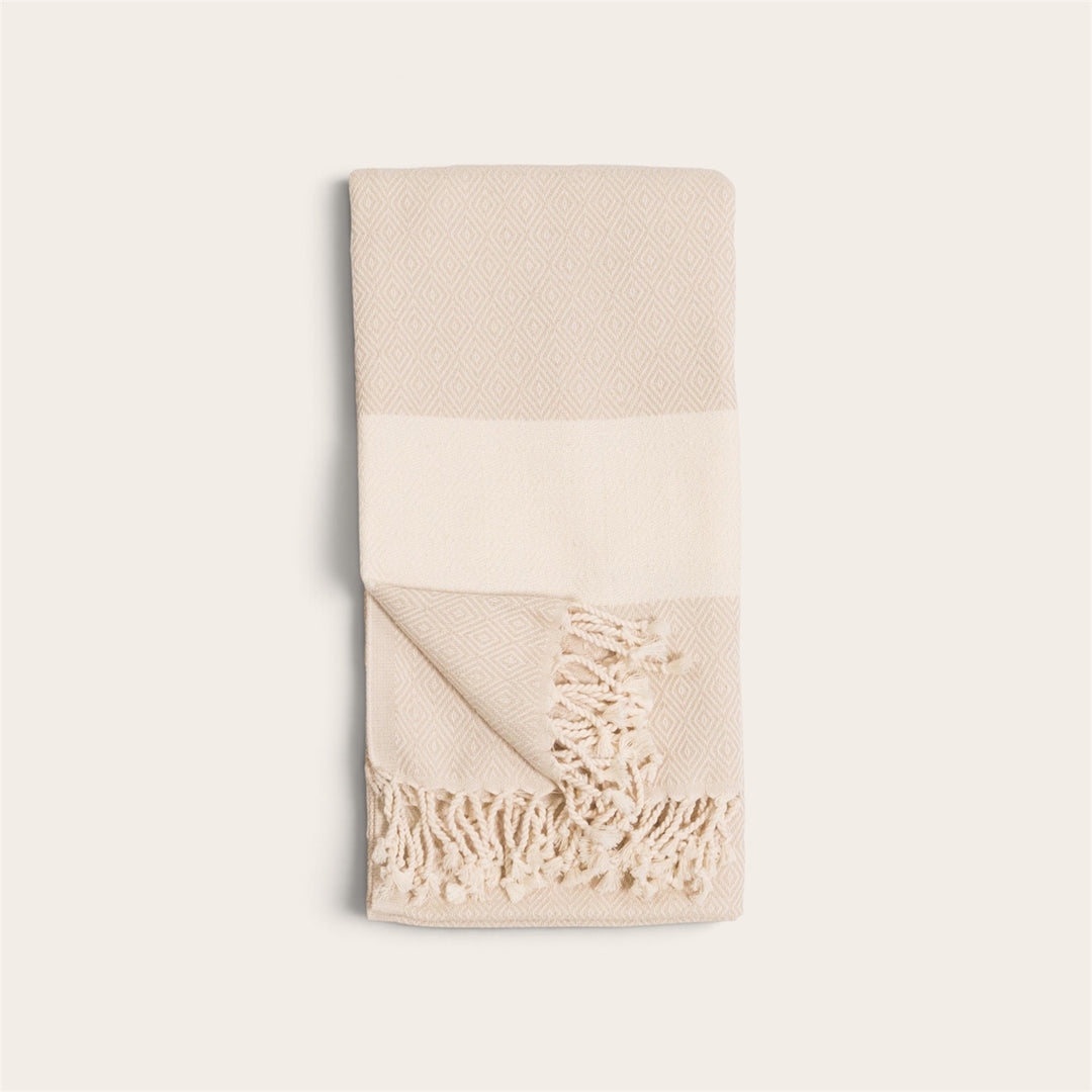 Serviette - Diamond - Crème