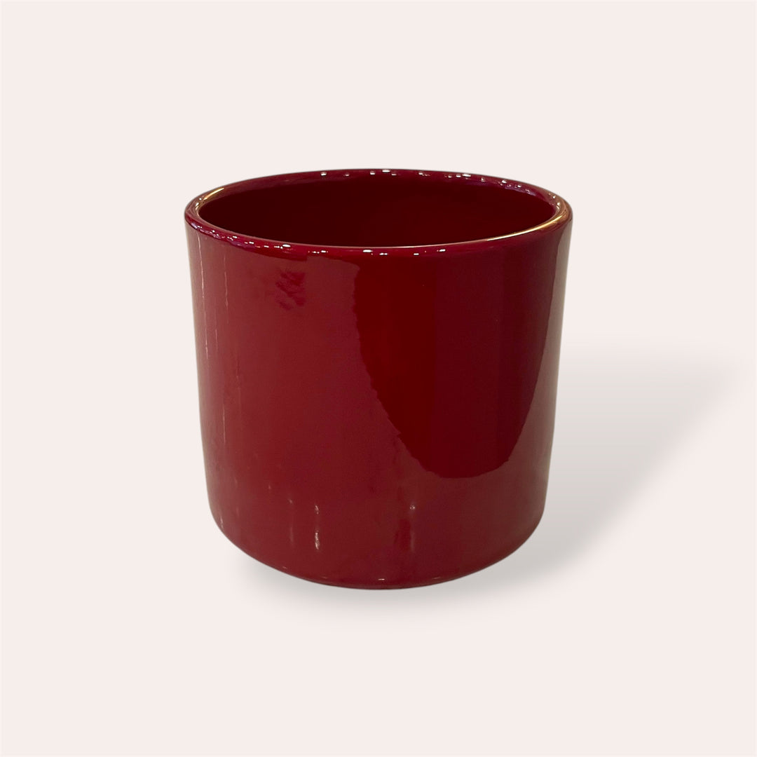 Cache-pot - Las Vegas - Rouge lustré - 8 cm