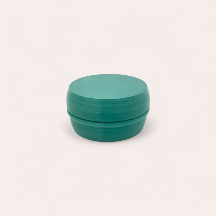 Porte savon de voyage en plastique recyclé - Rond Evergreen