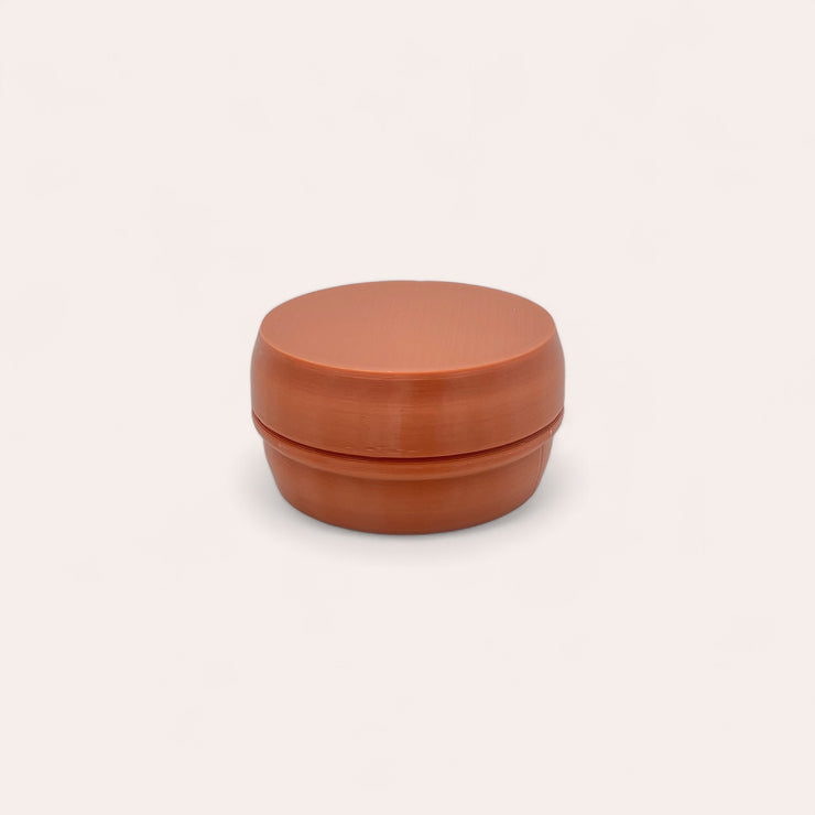 Porte savon de voyage en plastique recyclé - Rond Redwood