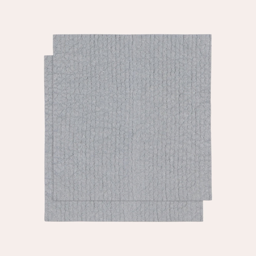 Carrés éponges suédois (ensemble de 2) - Gris London