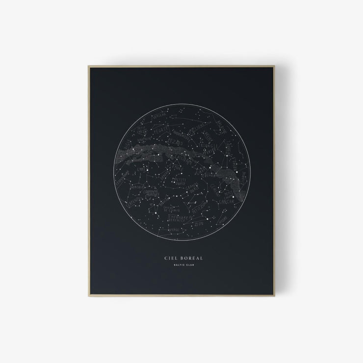 Poster - Sky map - 8 in x 10 in