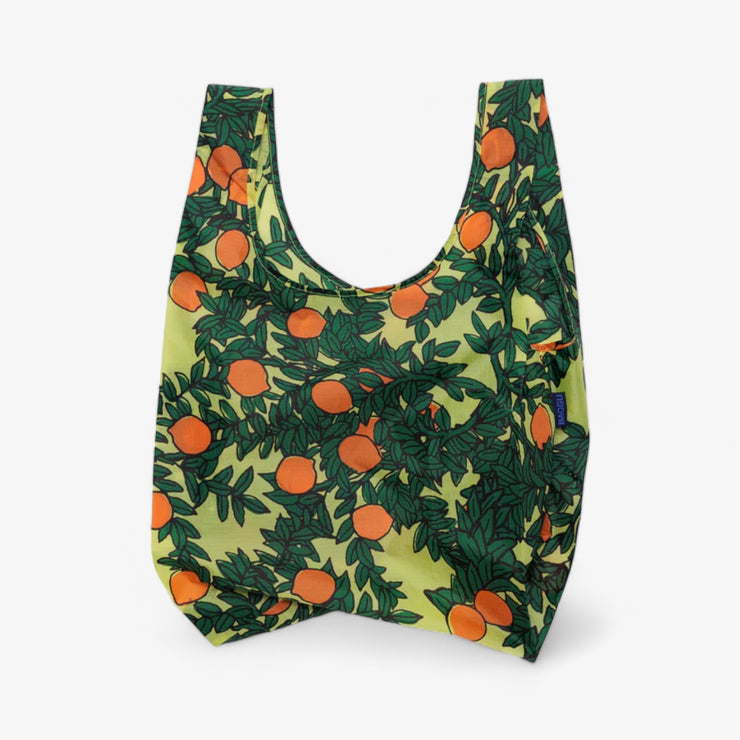 Reusable bag with carrying pouch - Orange Tree Yellow