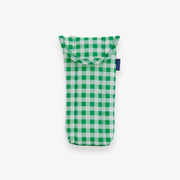 Enveloppe pour lunettes coussinée - Green Gingham