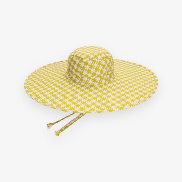 Packable Sun Hat - Pink and Green Chevrons 