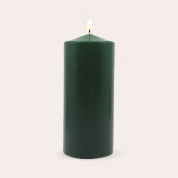Pillar candle - Forest green - 3" x 7"