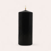 Pillar candle - Black - 3" x 7"