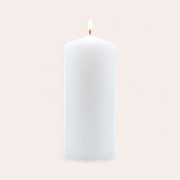 Pillar candle - White - 3" x 7"
