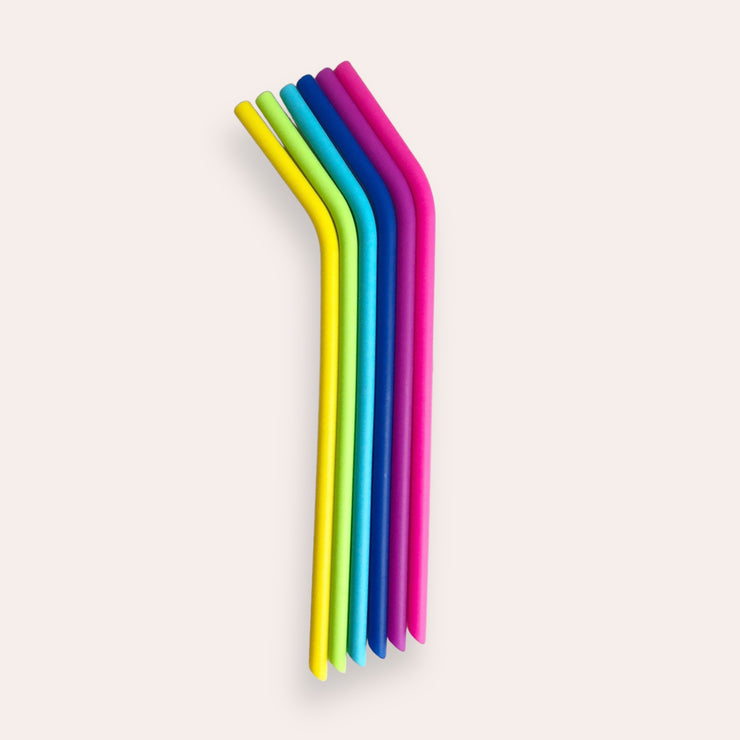 Silicone straw - Regular - Neon yellow