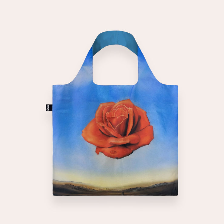 Reusable bag with snap fastener - Salvador Dali - Meditative Rose