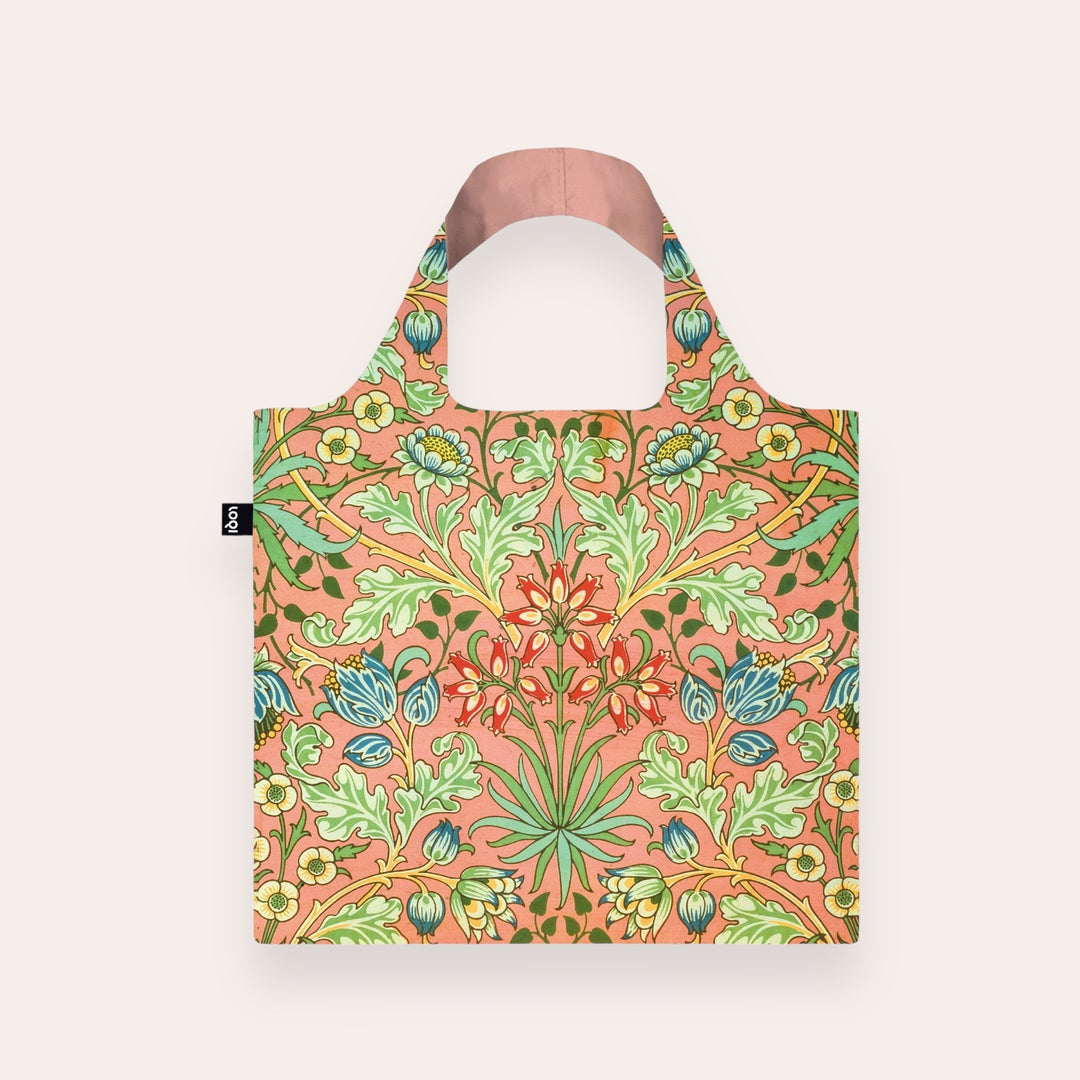 Reusable bag with snap fastener - William Morris - Hyacinth