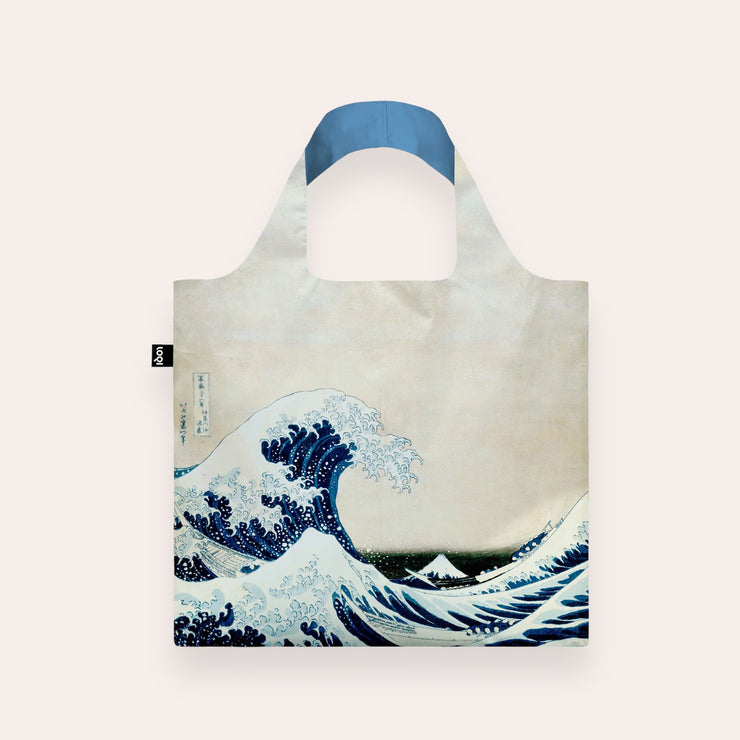 Reusable bag with snap fastener - Katsushika Hokusai - The Great Wave