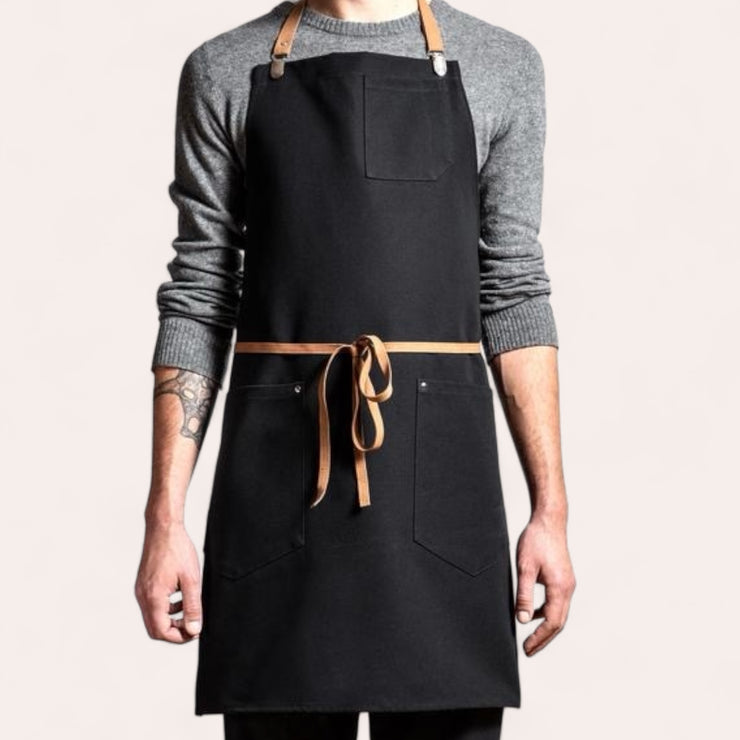 Cotton apron - Black