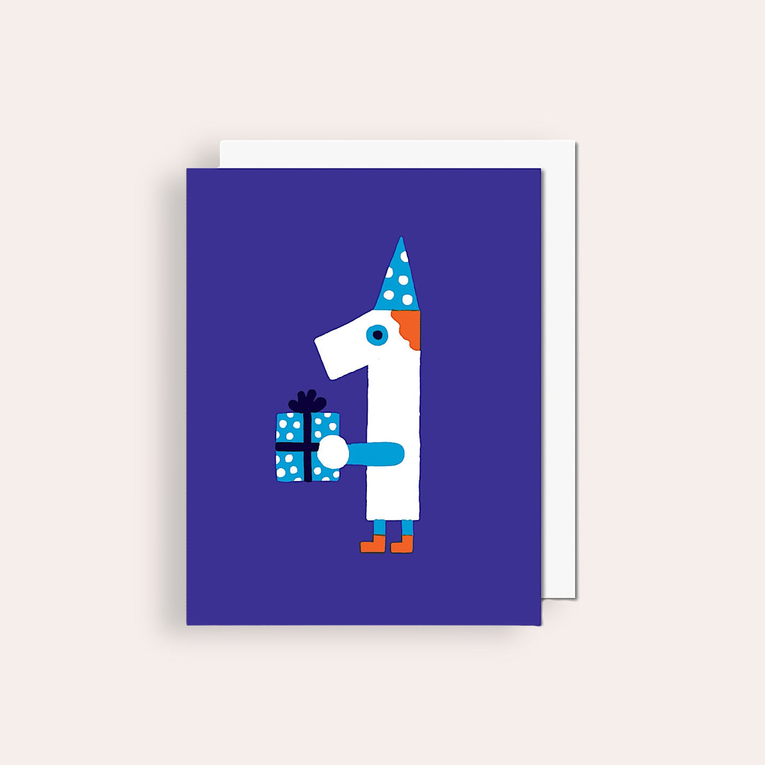 Greeting card - Number 1