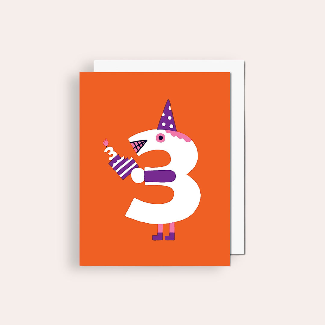 Greeting card - Number 3