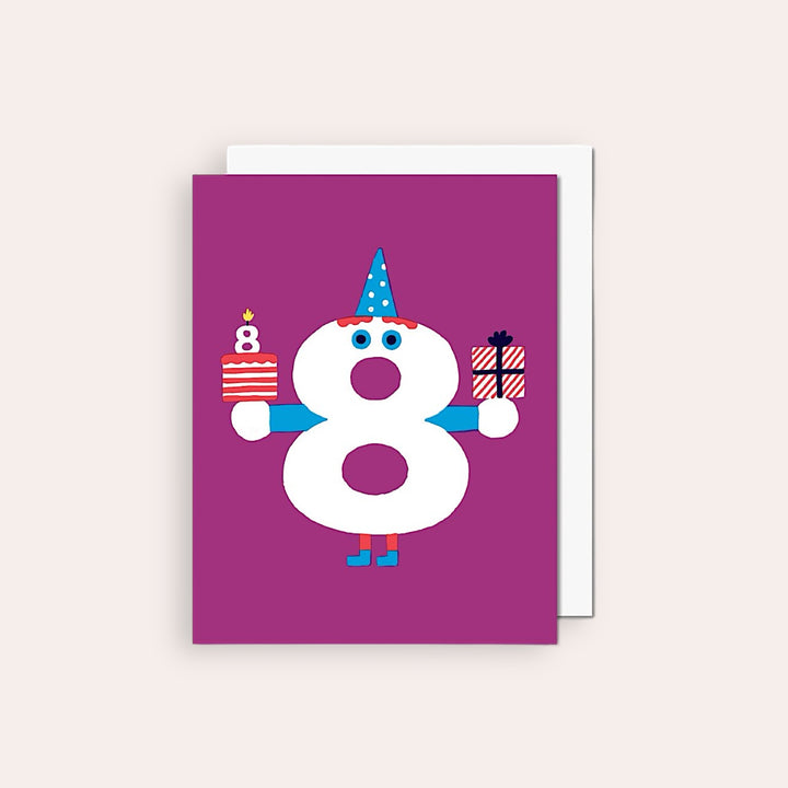 Greeting card - Number 8