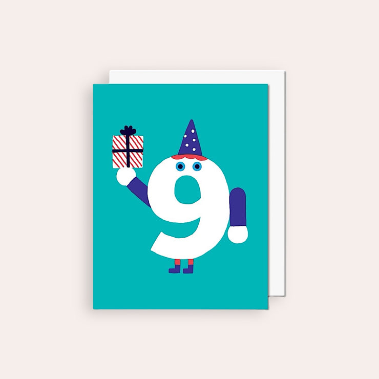 Greeting card - Number 9