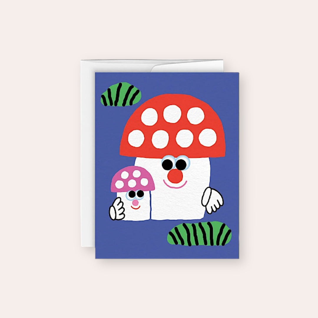 Greeting card - Mushroom Family