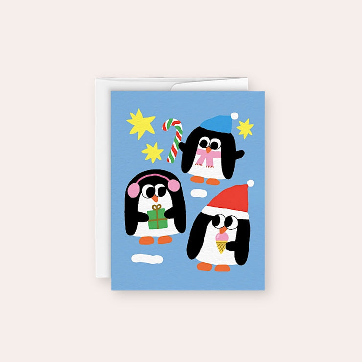 Greeting card - Penguins 