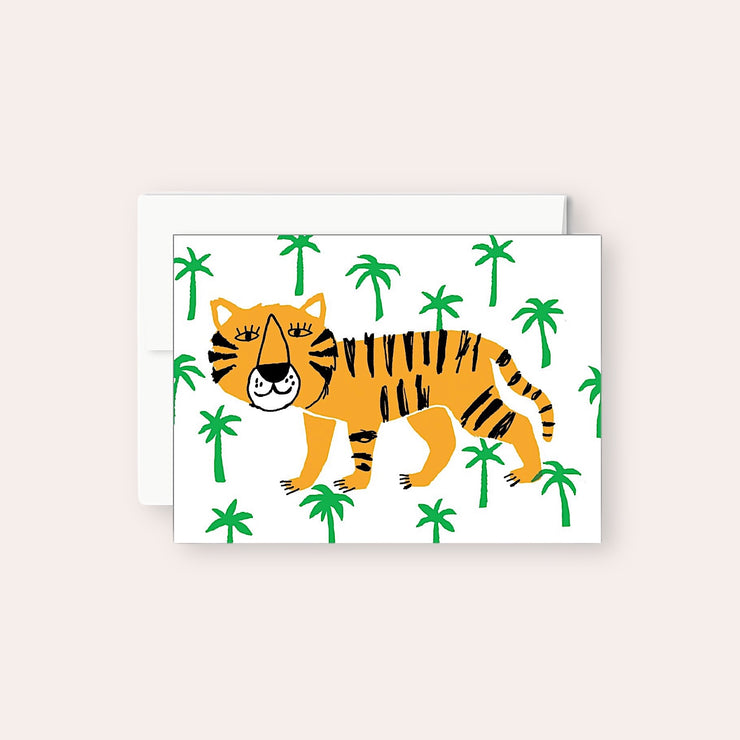 Carte de souhaits - Tigre