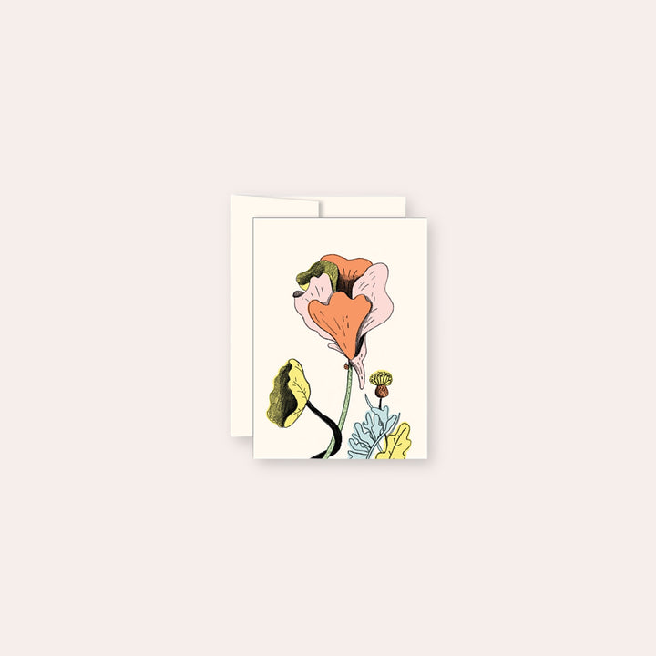 Carte de souhaits miniature - Petites fleurs