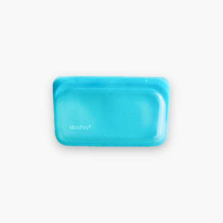 Reusable Silicone Snack Bag - Aqua