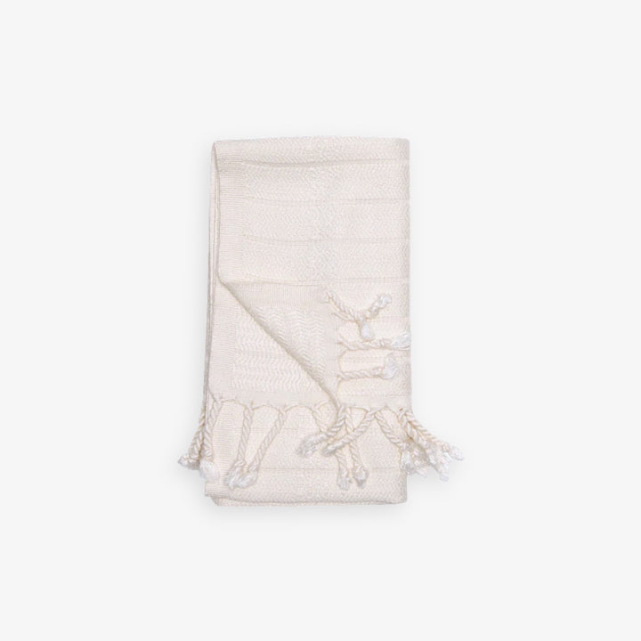 Serviette à main - Bambou et coton - Crème