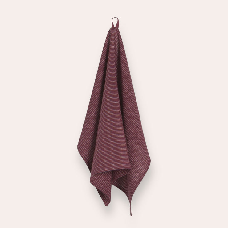 Linen dishcloth - Wine red