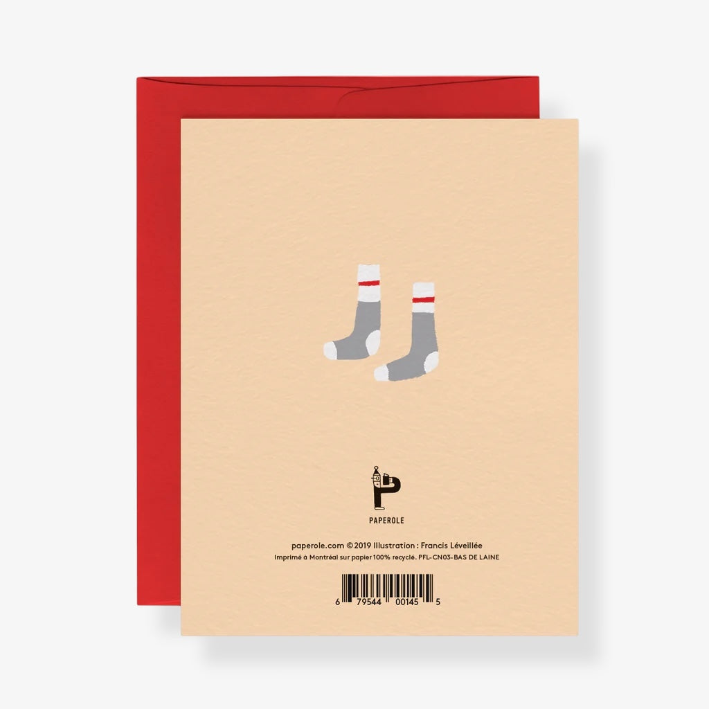 Carte de souhaits - Bas de Laine