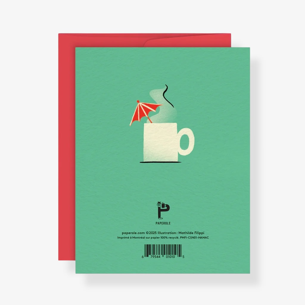 Carte de souhaits - Hamac