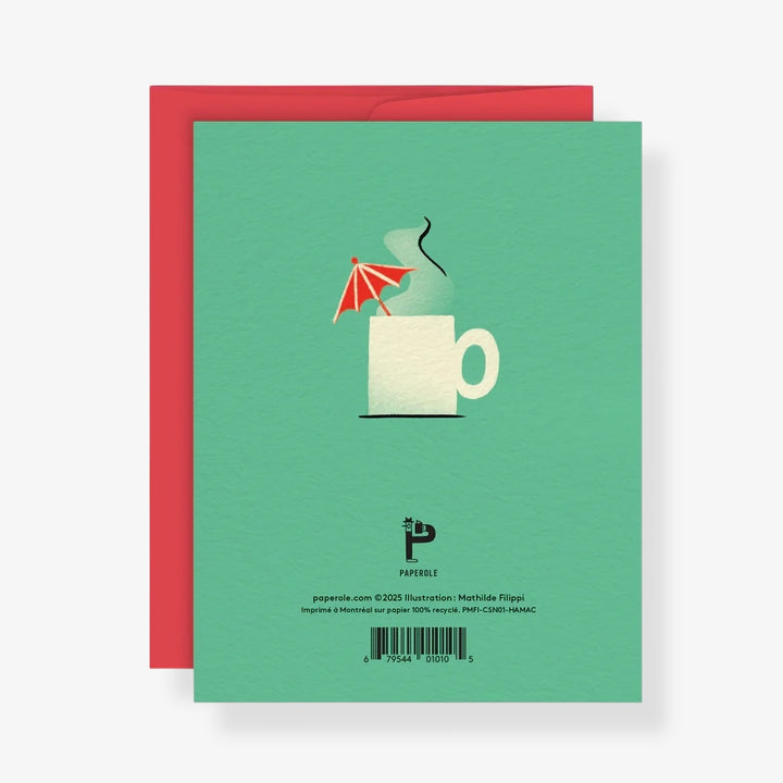 Carte de souhaits - Hamac