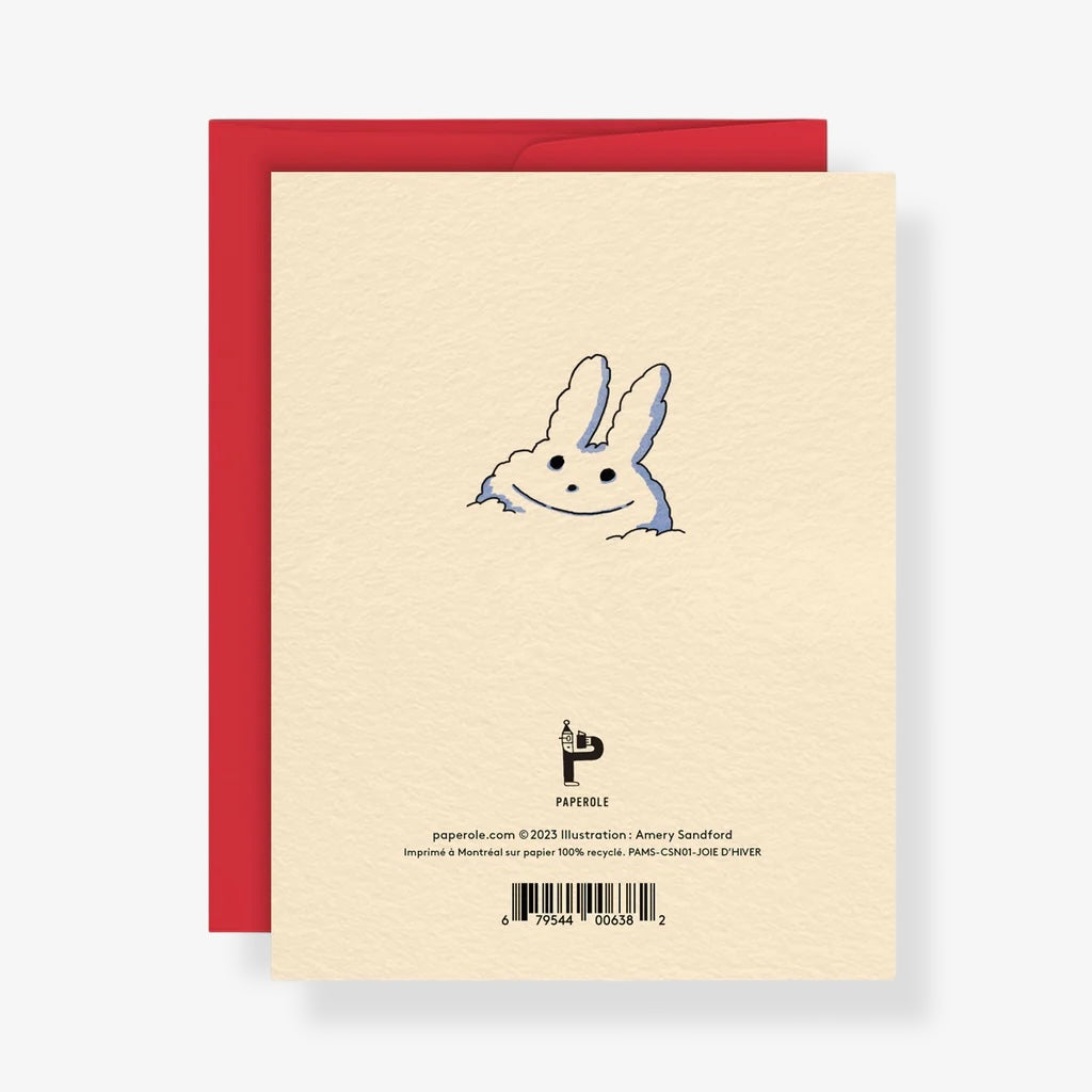 Carte de souhaits - Joie d'Hiver