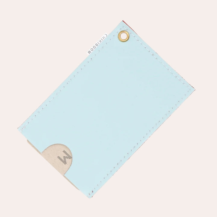 Porte-cartes - Bleu et rouge