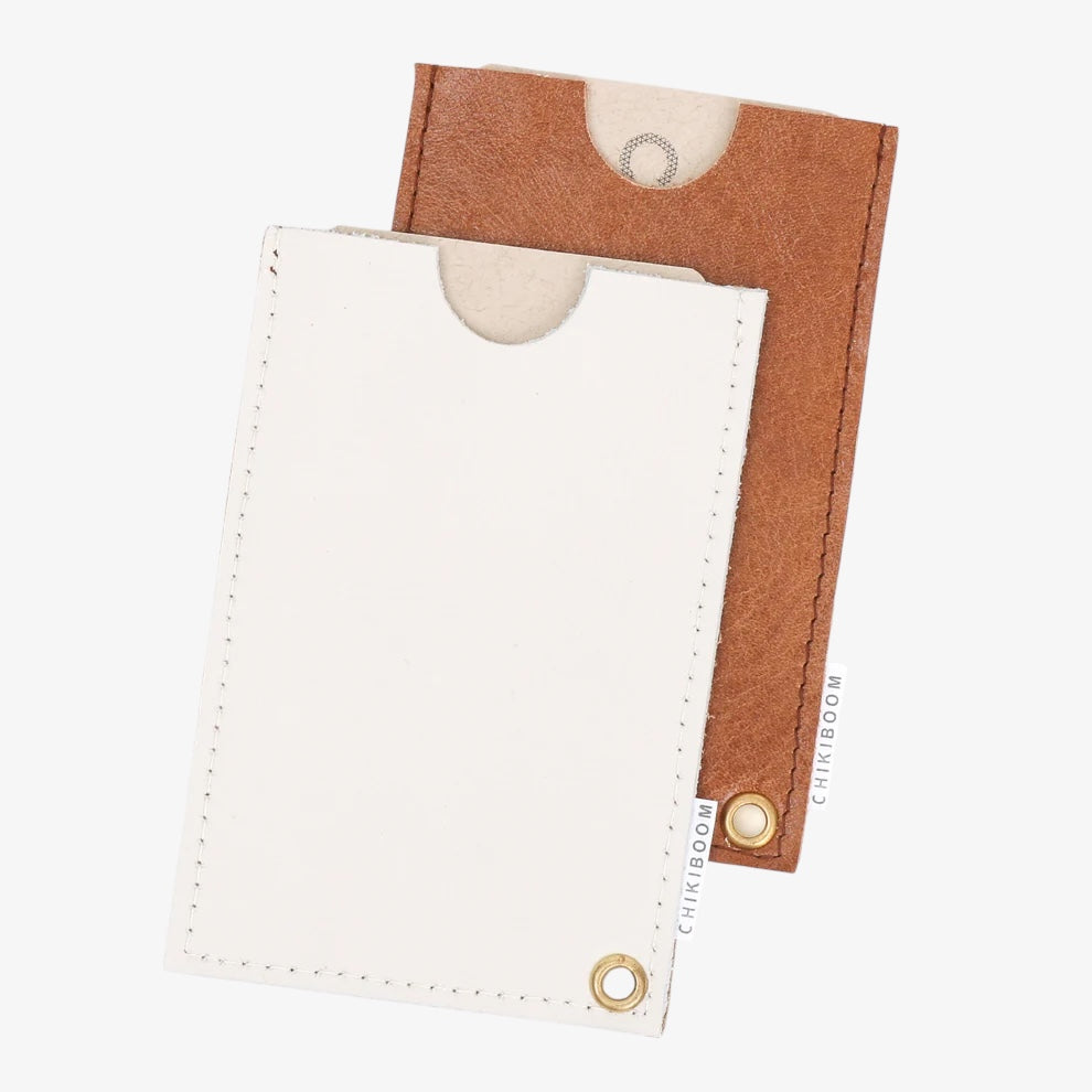 Porte-cartes - Ocre et beige