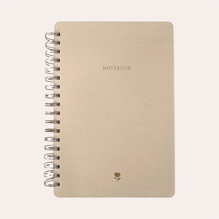 Spiral notebook - Medium - Beige