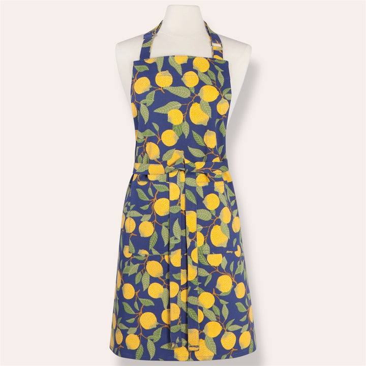 Tablier en coton doux - Citrons
