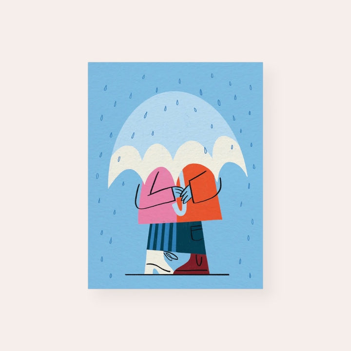 Greeting card - In the rain