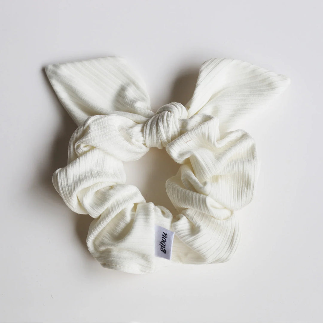 Chouchou bouclé - Blanc