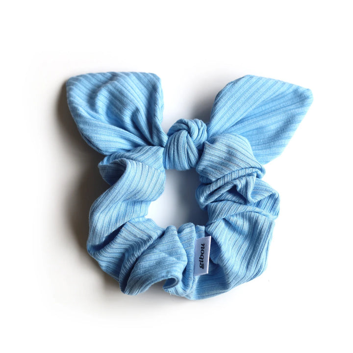 Chouchou bouclé - Bleu ciel
