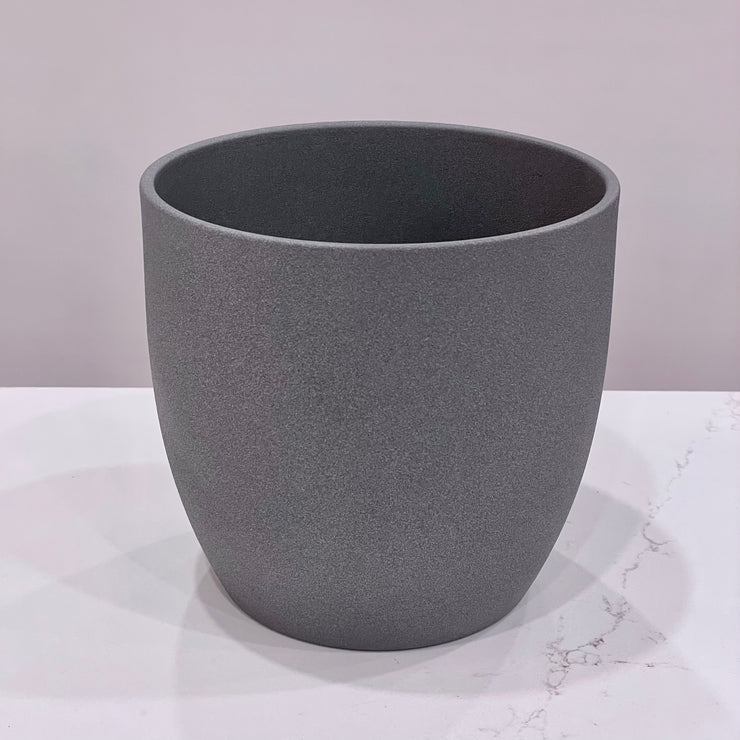 Planter - Basel Dark Gray - 16 cm