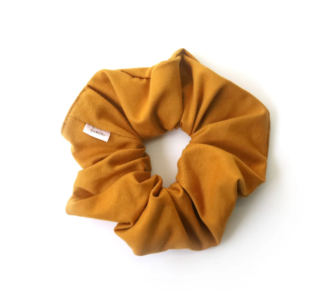 Large Perla Scrunchie - Ochre Yellow