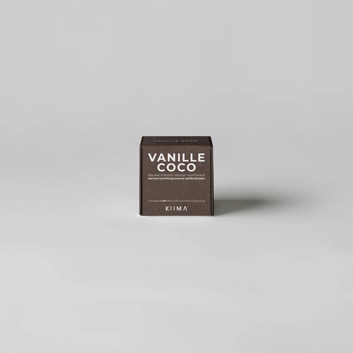 Recharges de baume à lèvres nourrissant KIIMA - Vanille coco
