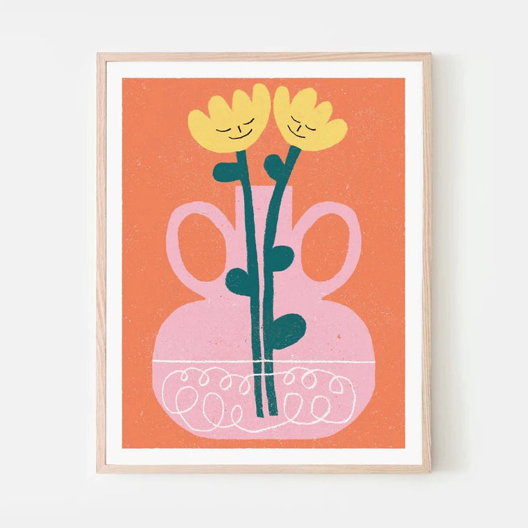 Affiche - Tulipes jaunes 11 X 14 po