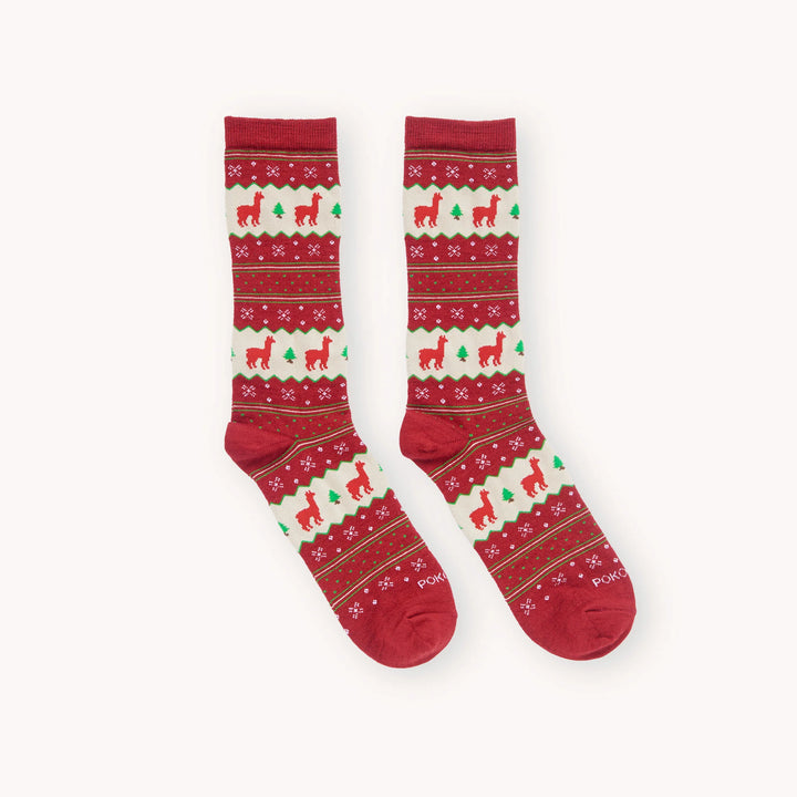 Chaussettes en Alpaga - Holiday stripe