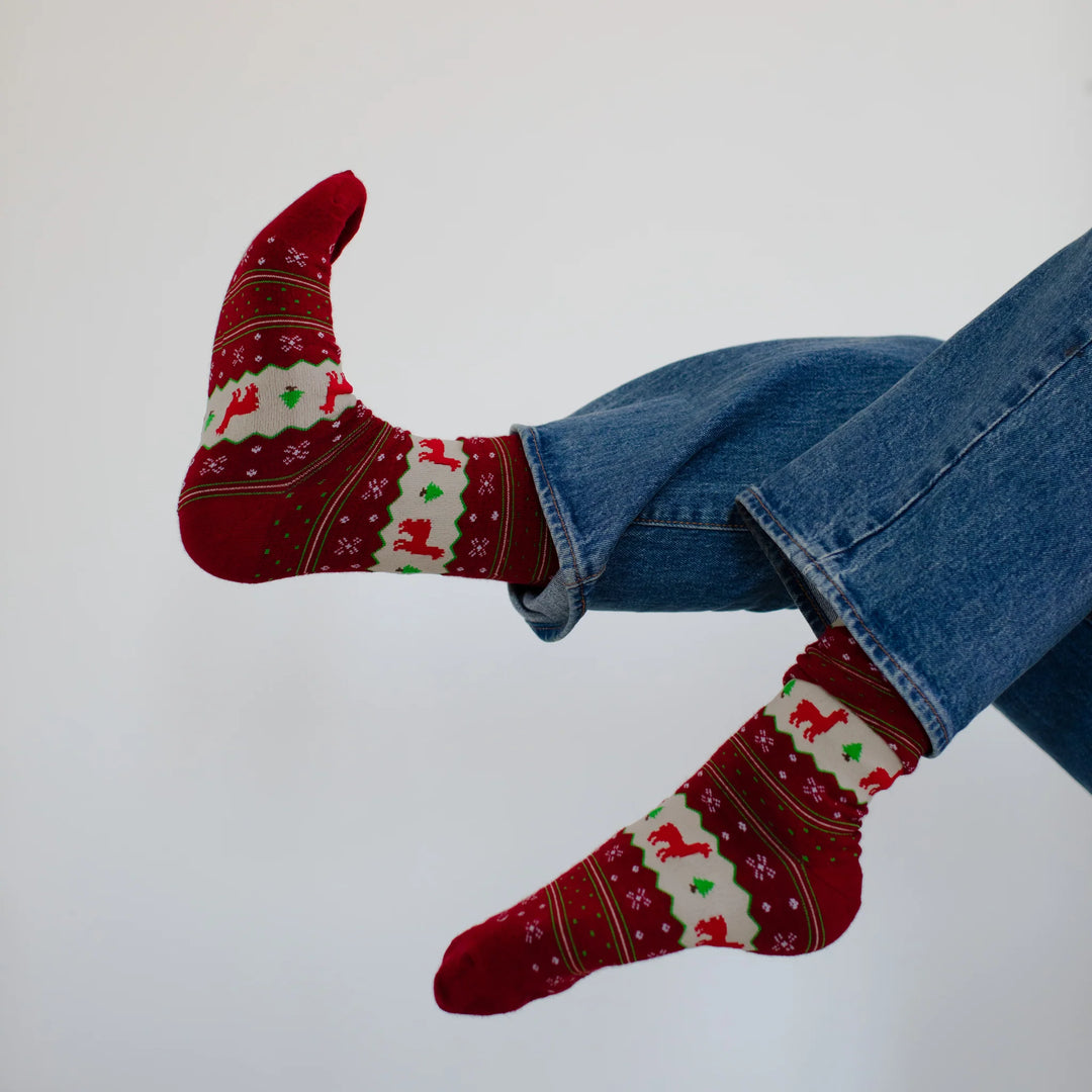 Chaussettes en Alpaga - Holiday stripe