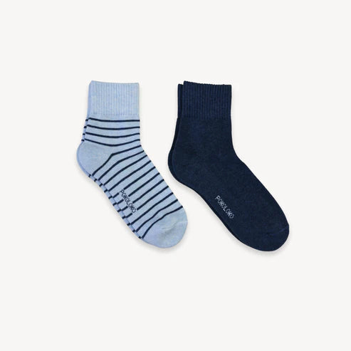 Chaussettes Pima - Brooklyn Blue (2 paires)