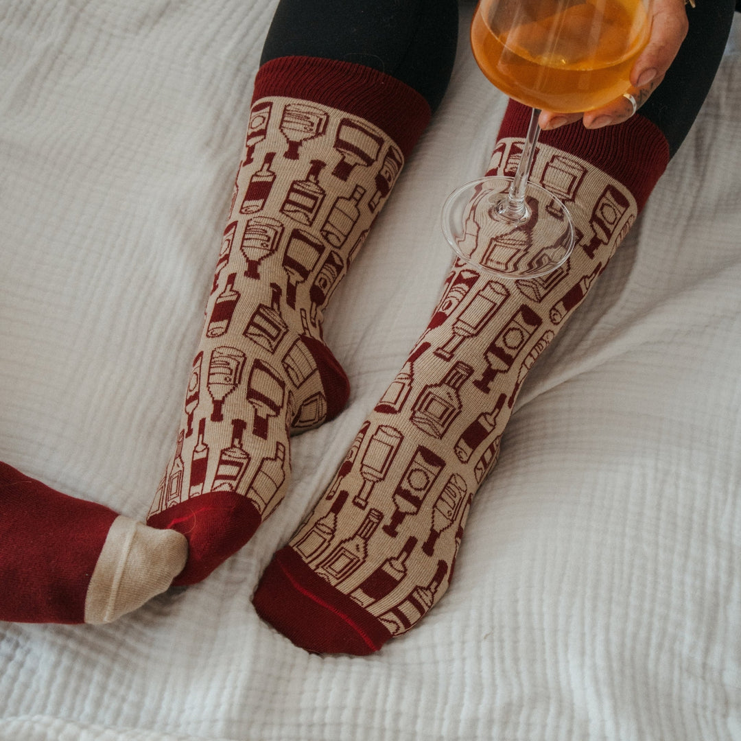 Chaussettes Pima - Plus de vin (ensemble de 2)